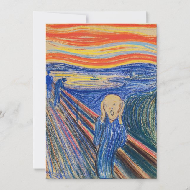 Tarjeta De Agradecimiento Edvard Munch - El Grito 1895 (Anverso)