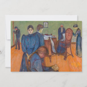 Tarjeta De Agradecimiento Edvard Munch - Muerte en el Sickroom v2