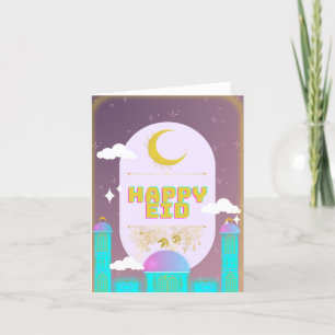 Tarjeta De Agradecimiento eid feliz