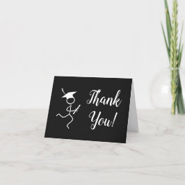 Tarjeta De Agradecimiento Ejecutor de Graduación © Running Grad Gracias Tarj