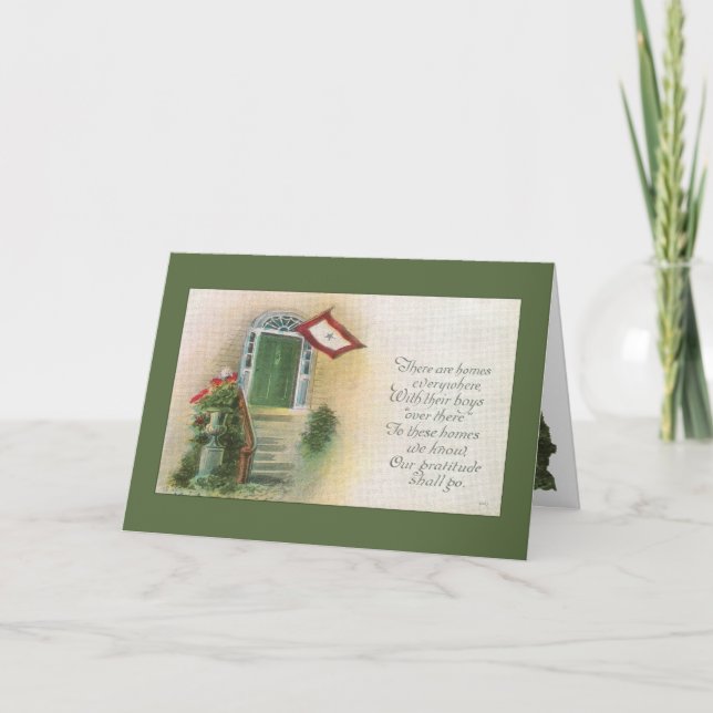 Tarjeta De Agradecimiento Ejército: Gracias (Anverso)
