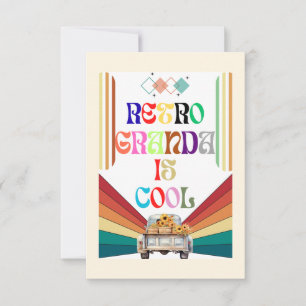 Tarjeta De Agradecimiento El abuelo retro es Guay