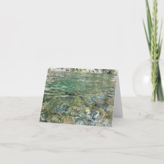 Tarjeta De Agradecimiento el agua esmeralda del río Yuba notecard