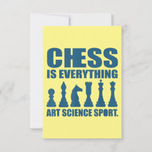 Tarjeta De Agradecimiento El ajedrez es arte, ciencia, deportes, regalos par