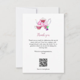 Tarjeta De Agradecimiento El amor es la elaboración de una ducha de novia Fi