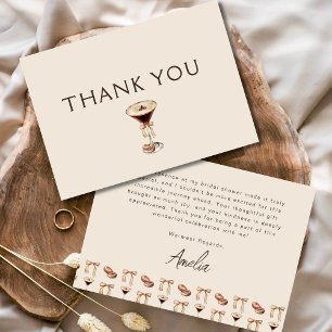 Tarjeta De Agradecimiento El amor está en ebullición: Bridal Shower de Marti