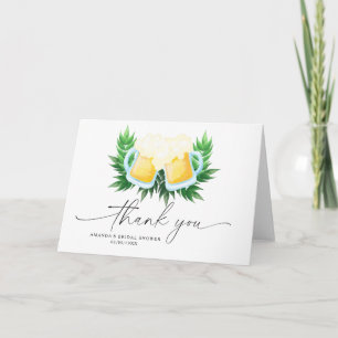 Tarjeta De Agradecimiento El amor está en el aire Gracias Desayuno de boda