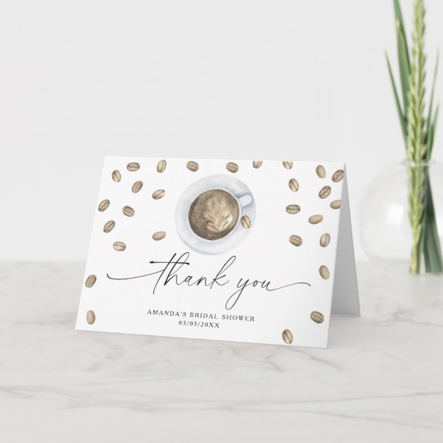 Tarjeta De Agradecimiento El amor está en el aire Gracias Despedida de solte (Anverso)