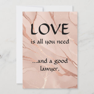 Tarjeta De Agradecimiento El Amor Moderno Funny Y Un Buen Abogado Gracias