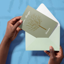 Tarjeta De Agradecimiento El amor siempre crece Agradable estímulo