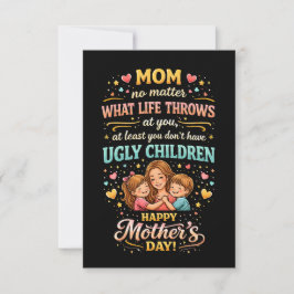 Tarjeta De Agradecimiento El Amor Sonriente de Mamá