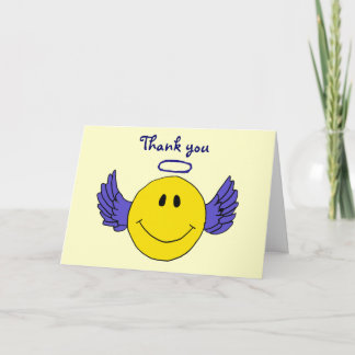 Tarjeta De Agradecimiento El ángel de la cara del BA le agradece cardar