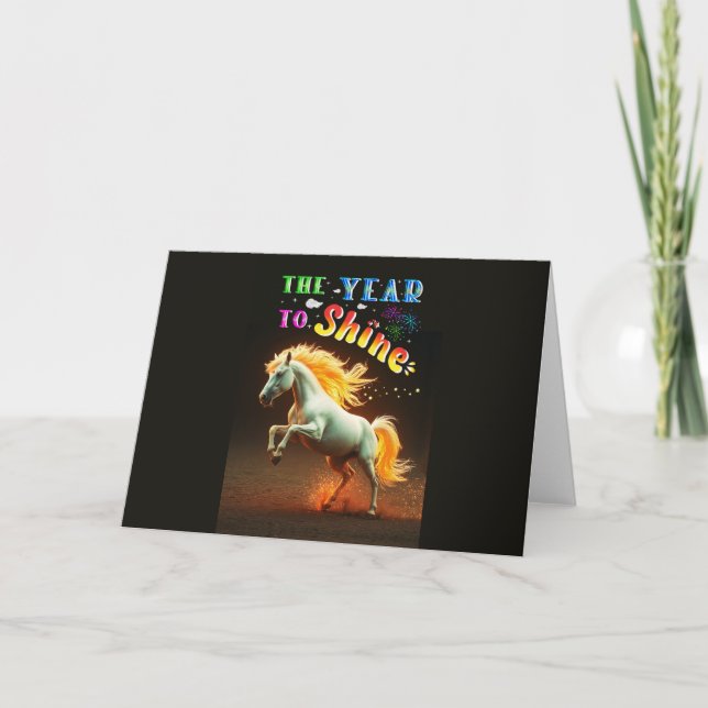 Tarjeta De Agradecimiento El Año Para Brillar (Anverso)