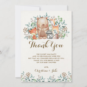 Tarjeta De Agradecimiento El arbolado le agradece cardar el cumpleaños de