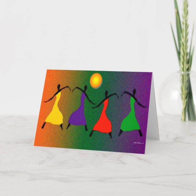 Tarjeta De Agradecimiento El arte de la danza (Anverso)