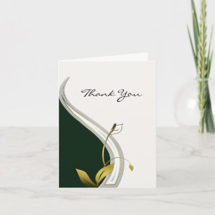 Tarjeta De Agradecimiento El arte elegante Nouveau le agradece cardar
