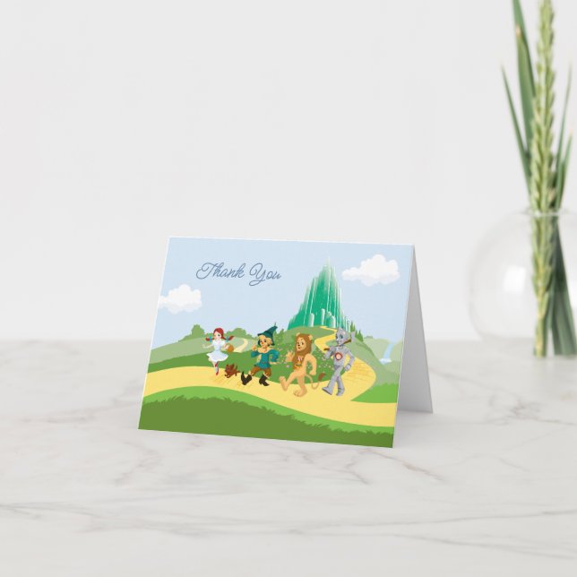 Tarjeta De Agradecimiento El Asistente De Oz™ | Baby Shower - Gracias (Anverso)