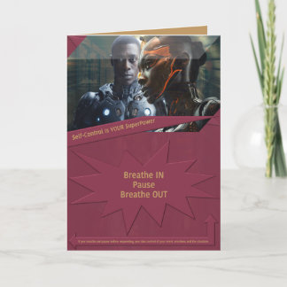 Tarjeta De Agradecimiento El autocontrol es tu superpoder