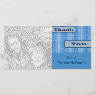 Tarjeta De Agradecimiento el azul le agradece