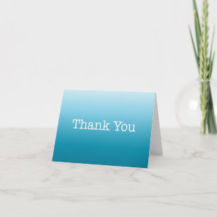 Tarjeta De Agradecimiento El azul le agradece observar la máquina de
