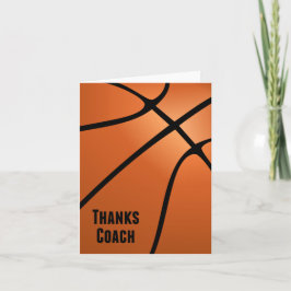 Tarjeta De Agradecimiento El baloncesto agradece el interior Diseño-En