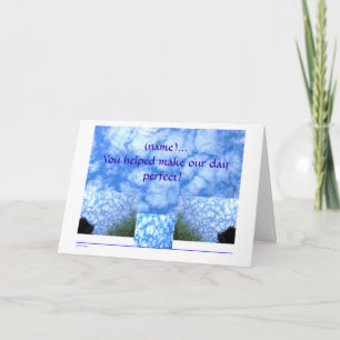 Tarjeta De Agradecimiento El banquete de boda le agradece