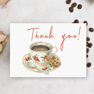 Tarjeta De Agradecimiento El bebé está preparando café Gracias
