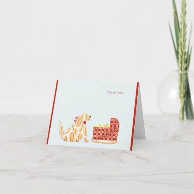 Tarjeta De Agradecimiento El bebé le agradece (Anverso)