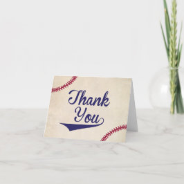 Tarjeta De Agradecimiento El béisbol Baby Shower temático le agradece cardar