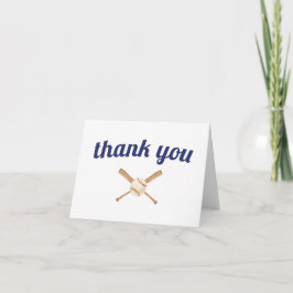 Tarjeta De Agradecimiento El béisbol le agradece cardar