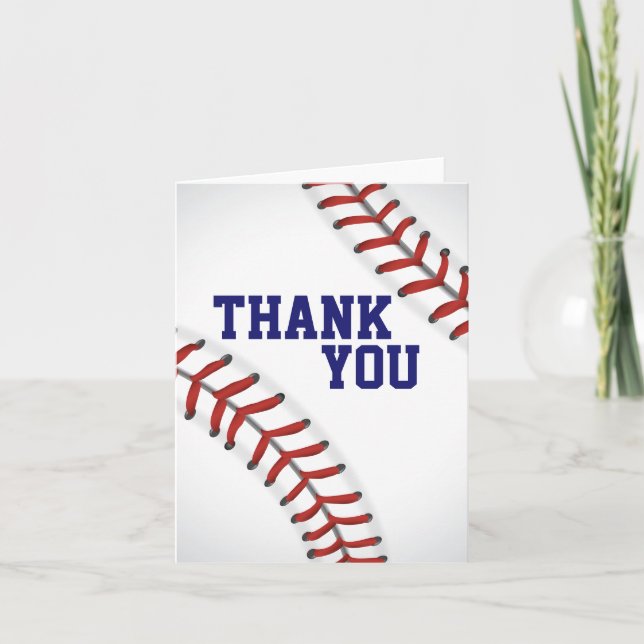 Tarjeta De Agradecimiento El béisbol le agradece observar (Anverso)