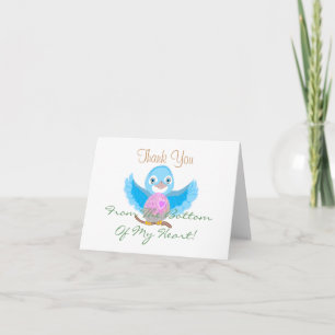 Tarjeta De Agradecimiento ¡El Bluebird le agradece!