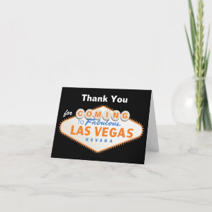 Tarjeta De Agradecimiento El boda del destino de la muestra de Las Vegas le