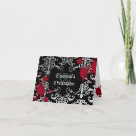 Tarjeta De Agradecimiento El boda gótico de Halloween del vampiro le