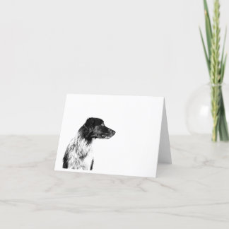 Tarjeta De Agradecimiento El border collie le agradece cardar