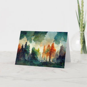 Tarjeta De Agradecimiento El bosque (naturaleza)