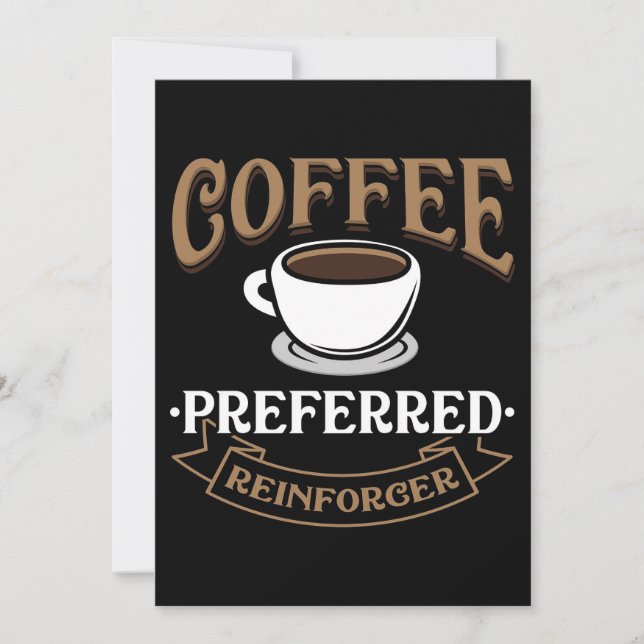 Tarjeta De Agradecimiento El Café De Amante Es Mi Mejor Reforcer. (Anverso)
