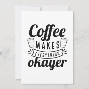 Tarjeta De Agradecimiento El café hace que todo sea bueno