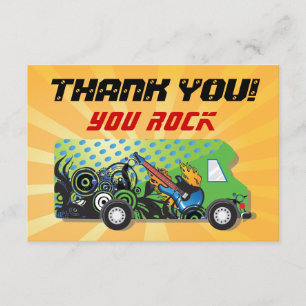Tarjeta De Agradecimiento El camión del juego le agradece