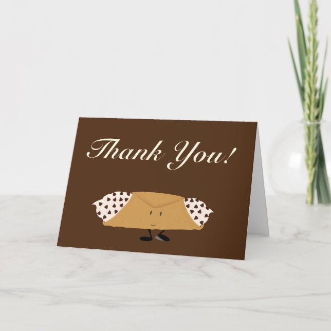 Tarjeta De Agradecimiento El cannolo sonriente del microprocesador de (Anverso)