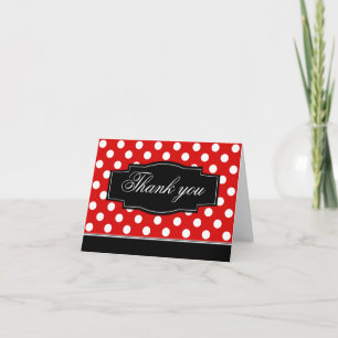Tarjeta De Agradecimiento El capítulo rojo del negro del lunar le agradece