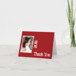 Tarjeta De Agradecimiento El capítulo rojo y blanco del Grunge le agradece