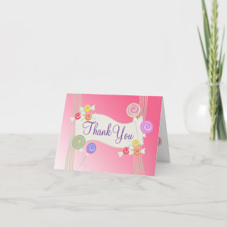 Tarjeta De Agradecimiento El caramelo le agradece