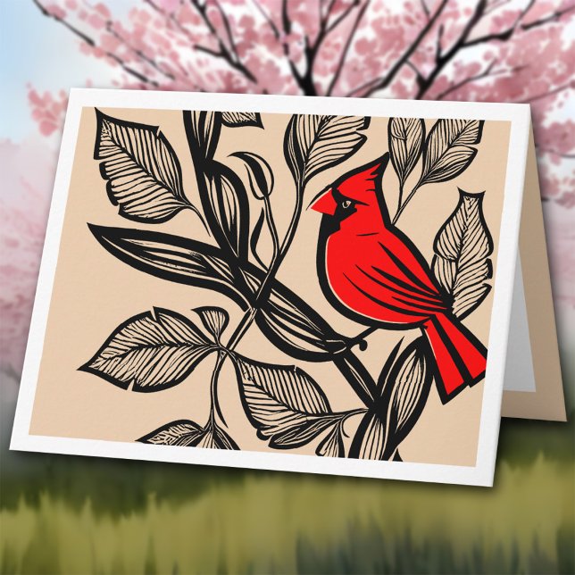 Tarjeta De Agradecimiento El Cardenal Bird & Dejations Gracias Por Apoyar El (Subido por el creador)