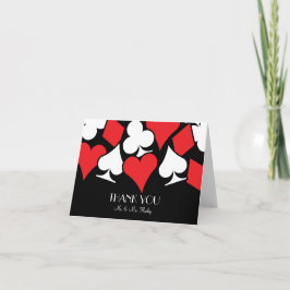 Tarjeta De Agradecimiento El casarse de Las Vegas del destino le agradece