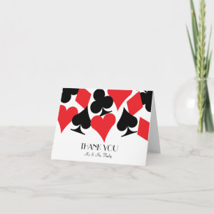 Tarjeta De Agradecimiento El casarse de Las Vegas del destino le agradece