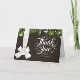 Tarjeta De Agradecimiento El casarse del navidad le agradece