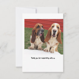 Tarjeta De Agradecimiento el casarse le agradece cardar