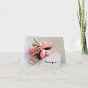 Tarjeta De Agradecimiento El casarse le agradece cardar