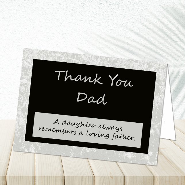 Tarjeta De Agradecimiento El casarse le agradece cardar para parent al papá (Subido por el creador)